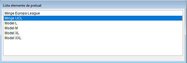 Nomenclator Echivalare