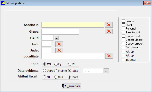 Parteneri Selectie