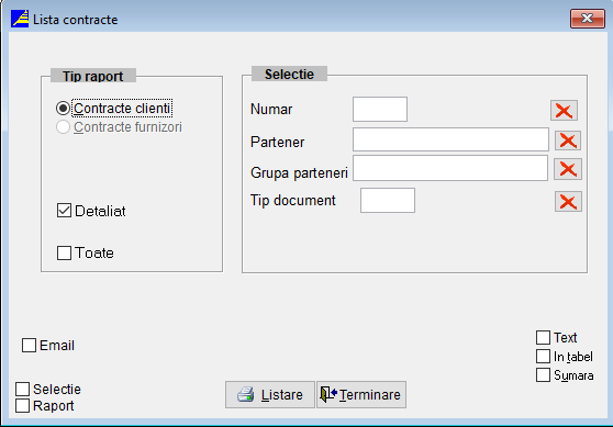 Rapoarte Contracte