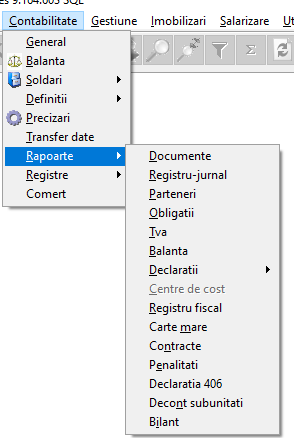 Contabilitate Rapoarte