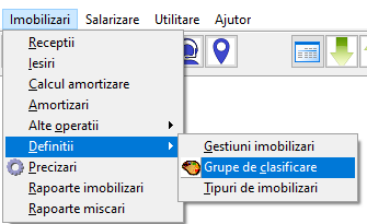 Grupe Clasificare Imobilizari